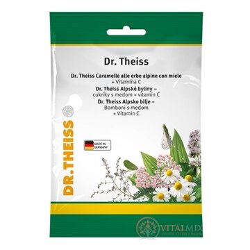 Dr.Theiss Alpské byliny - cukríky s medom a vitamín C, 1x75 g obrázok
