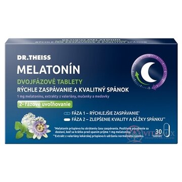 Dr.Theiss MELATONÍN dvojfázové tablety tbl 1x30 ks obrázok