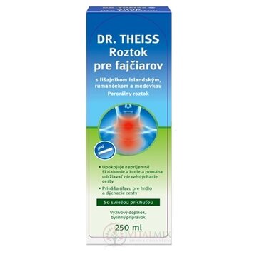 Dr.Theiss Roztok pre fajčiarov s lišajníkom, rumančekom a medovkou 1x250 ml obrázok