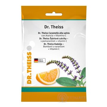 Dr.Theiss Šalviové cukríky s pomarančom a vitamín C, 1x75 g obrázok