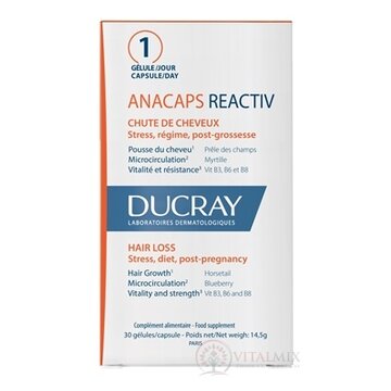 DUCRAY ANACAPS REACTIV cps (podpora pre vlasy) (inov.2023) 1x30 ks obrázok