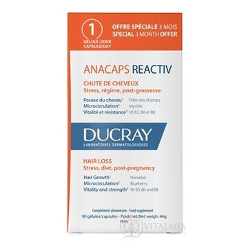 DUCRAY ANACAPS REACTIV cps (podpora pre vlasy) (inov.2023) 1x90 ks obrázok