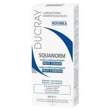 DUCRAY SQUANORM roztok so zinkom proti lupinám 1x200 ml obrázok