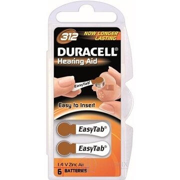 DURACELL HA 312 EASYTAB 1.4V batérie do načúvacích prístrojov 1x6 ks obrázok