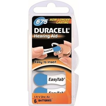DURACELL HA 675 EASYTAB 1.4V batérie do načúvacích prístrojov 1x6 ks obrázok