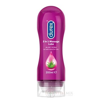 Durex Intímny masážny gél 2v1 s Aloe vera, 1x200 ml obrázok
