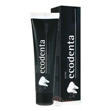 Ecodenta EXTRA Black whitening zubná pasta bieliaca (s čiernym uhlím a Teavigo) 1x100 ml obrázok
