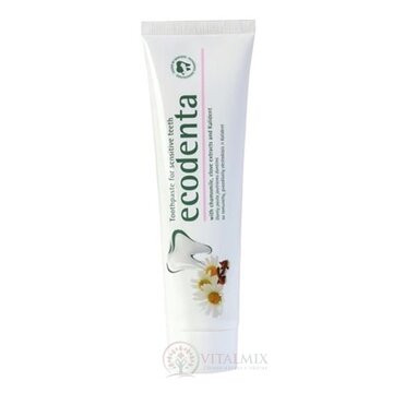 Ecodenta For sensitive teeth zubná pasta na citlivé zuby (s extraktom z harmančeka, klinčekmi a Kalidentom) 1x100 ml obrázok