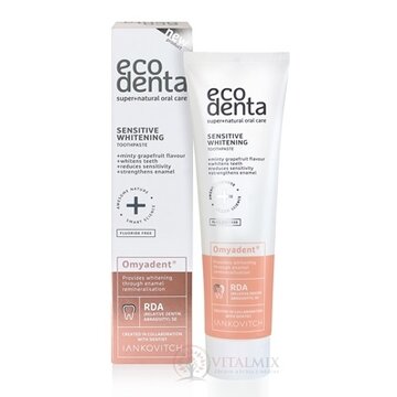 EcoDenta SENSITIVE WHITENING bieliaca zubná pasta na citlivé zuby, s omyadentom 1x100 ml obrázok