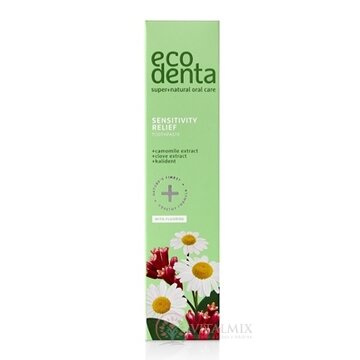 EcoDenta SENSITIVITY RELIEF zubná pasta na citlivé zuby s extraktom z harmančeka 1x100 ml obrázok