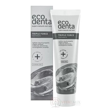 EcoDenta TRIPLE FORCE zubná pasta s trojitou silou 1x100 ml obrázok