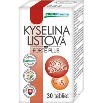 EDENPharma KYSELINA LISTOVÁ forte plus tbl 1x30 ks obrázok