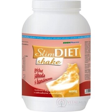 EDENPharma SLIM DIET SHAKE plv (príchuť Jahoda+Banán) 1x400 g obrázok