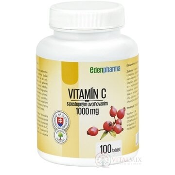 EDENPharma VITAMÍN C 1000 mg tbl s postupným uvoľňovaním 1x100 ks obrázok