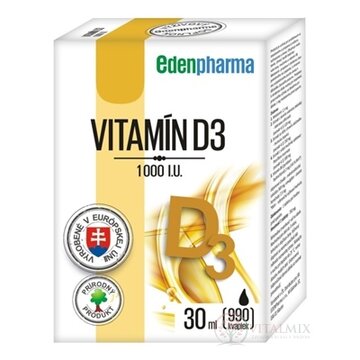 EDENPharma VITAMÍN D3 1000 I.U. kvapky 1x30 ml obrázok