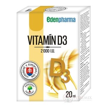 EDENPharma VITAMÍN D3 2000 I.U. kvapky 1x20 ml obrázok