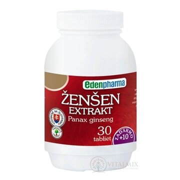 EdenPharma ŽENŠEN extrakt tbl 30+10 zadarmo (40 ks) obrázok