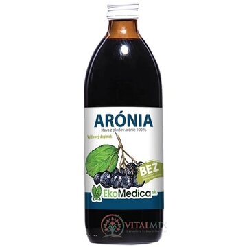 EkoMedica SK ARÓNIA šťava z plodov arónie 100% 1x500 ml obrázok