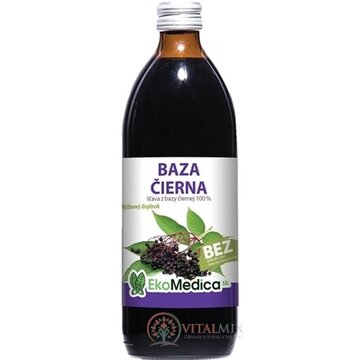EkoMedica SK ČIERNA BAZA šťava z bazy čiernej 100% 1x500 ml obrázok