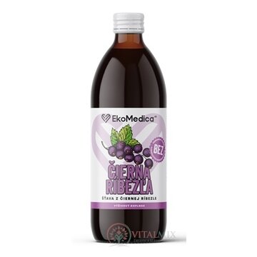 EkoMedica SK ČIERNA RÍBEZĽA šťava z čiernej ríbezle 1x500 ml obrázok
