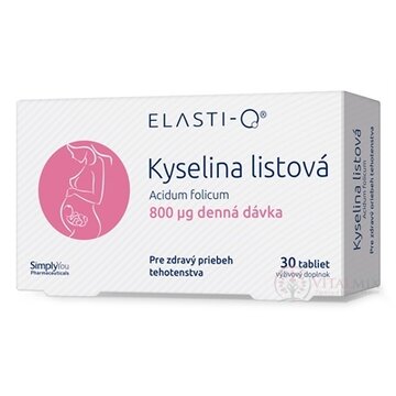 Elasti-Q KYSELINA LISTOVÁ 800 μg tbl 1x30 ks obrázok
