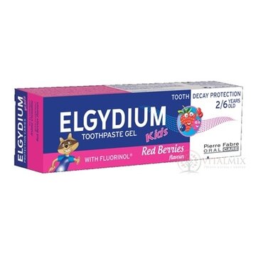 ELGYDIUM KIDS gélová zubná pasta s fluorinolom pre deti (2-6 rokov) s príchuťou lesného ovocia 1x50 ml obrázok
