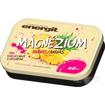 energit MAGNÉZIUM vitamínové tablety s príchuťou ananás 1x42 ks obrázok