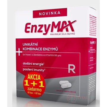 EnzyMAX R Akcia 1+1 cps 60+60 zadarmo (120 ks) obrázok