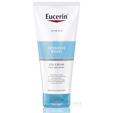 Eucerin AFTER SUN SENSITIV RELIEF Gel-krém po opaľovaní, tvár a telo 1x200 ml obrázok