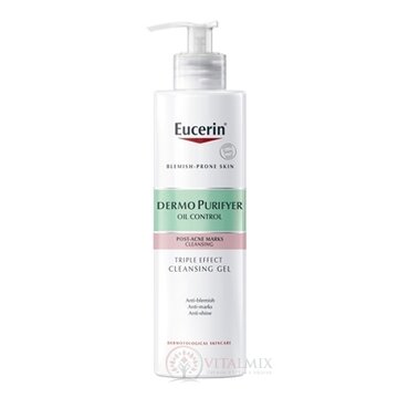 Eucerin DERMOPURE Exfoliačný čistiaci gél s trojitým účinkom proti nedokonalostiam pleti, na tvár a telo 1x400 ml obrázok