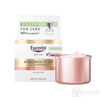 Eucerin HYALURON-FIL.+ELASTICITY Denný krém REFILL Rosé, SPF30, anti-age, náhradná náplň 1x50 ml obrázok