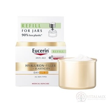 Eucerin HYALURON-FIL.+ELASTICITY Denný krém REFILL SPF30, anti-age, náhradná náplň 1x50 ml obrázok