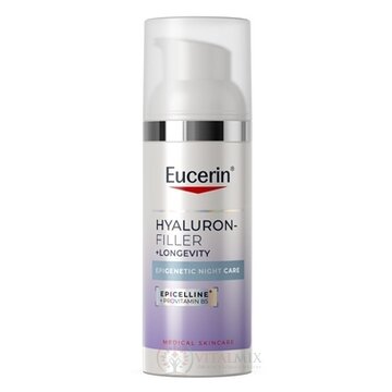 Eucerin HYALURON-FIL.+LONGEVITY EPIGENETIC Night nočný krém, Epicelline + provitamin B, 1x50 ml obrázok