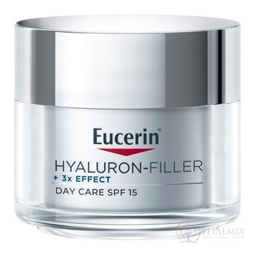 Eucerin HYALURON-FILLER+3xEFFECT Denný krém SPF15 suchá pleť, anti-age, dóza 1x50 ml obrázok