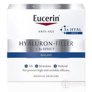 Eucerin HYALURON-FILLER Nočný krém Anti-Age pre redukciu vrások 1x50 ml obrázok