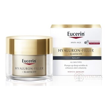 Eucerin HYALURON-FILLER+ELASTICITY nočný krém anti-age, 1x50 ml obrázok