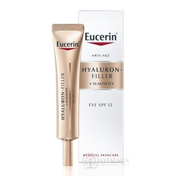 Eucerin HYALURON-FILLER+ELASTICITY očný krém SPF 15, 1x15 ml obrázok