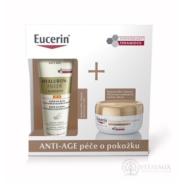 Eucerin Kazeta HYALURON-FILLER+ELASTICITY Body krém na ruky 75 ml + telový krém omladzujúci 200 ml (akcia 2024) 1x1 set obrázok