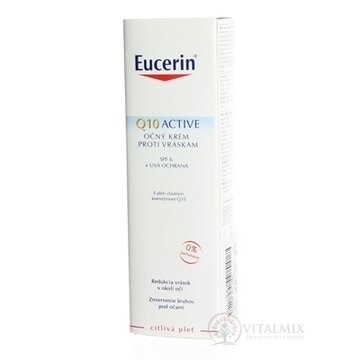 Eucerin Q10 ACTIVE očný krém proti vráskam pre citlivú pokožku 1x15 ml obrázok