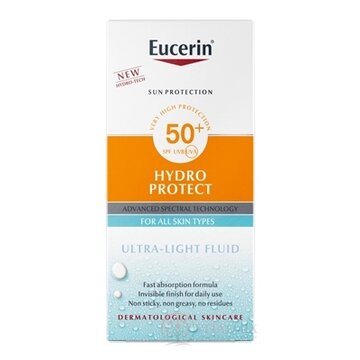 Eucerin SUN HYDRO PROTECT SPF 50+ Fluid ultra ľahký na opaľovanie 1x50 ml obrázok