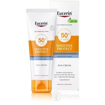 Eucerin SUN SENSITIVE PROTECT SPF 50+ Krém vysoko ochranný krém na opaľovanie, na tvár (inov.23) 1x50 ml obrázok