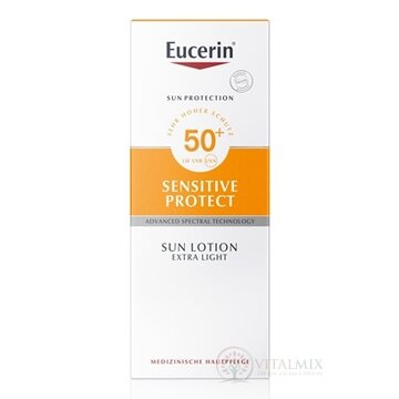 Eucerin SUN SENSITIVE PROTECT SPF 50+ mlieko extra ľahké na opaľovanie 1x150 ml obrázok