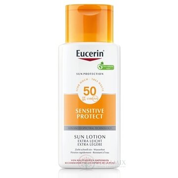 Eucerin SUN SENSITIVE PROTECT SPF 50+ Mlieko extra ľahké, telové mlieko na oplalovanie (inov.23) 1x150 ml obrázok