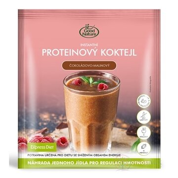 EXPRESS DIET PROTEINOVÝ KOKTEIL instantný, čokoládovo-malinový, vrecúško 1x60 g obrázok