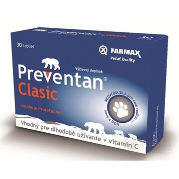 FARMAX Preventan Clasic + vitamín C tbl 1x30 ks obrázok