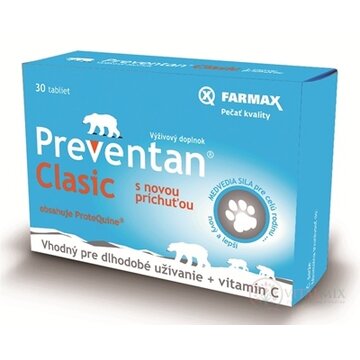 FARMAX Preventan Clasic s novou príchuťou + vit. C tbl 1x30 ks obrázok