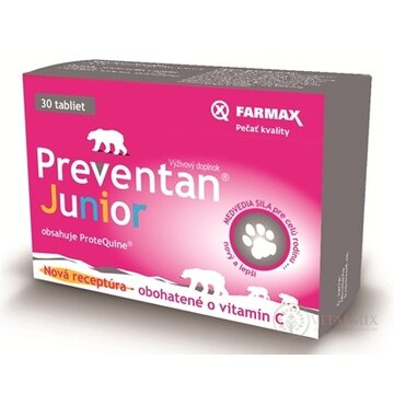 FARMAX Preventan Junior + vitamín C tbl 1x30 ks obrázok