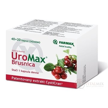 FARMAX UroMax Brusnica cps 40+20 zadarmo (60 ks) obrázok