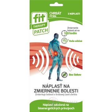 FIT THERAPY Patch CHRBÁT náplasť 1x3 ks obrázok