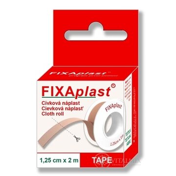 FIXAplast Cievková náplasť textilná 1,25cm x 2m, 1x1 ks obrázok